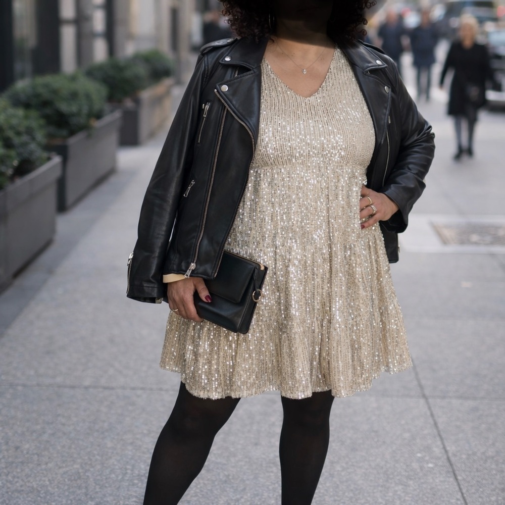 Gold Sequin Dress